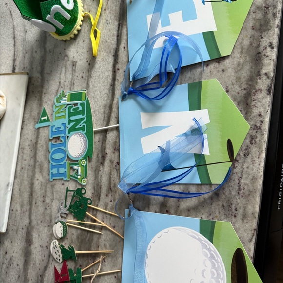 Golf-Themed Party first birthday Decoration Set - Picture 4 of 9